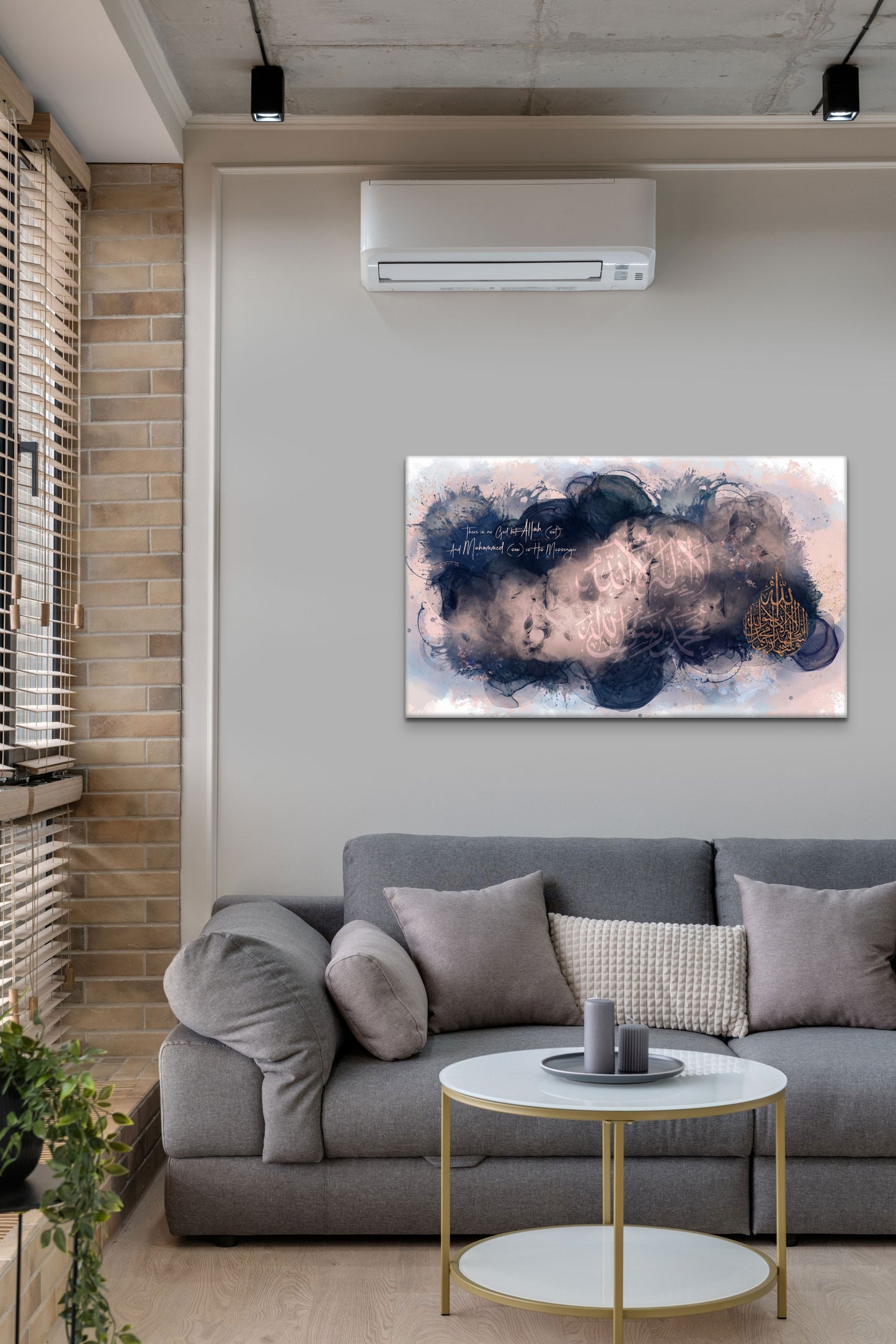 Shahada "Blushing Blues" Islamic Art