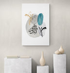 Allah-Hu-Akbar "Aqua Abstract" Islamic Art