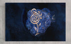 Mashallah “Indigo Rose” Islamic Art