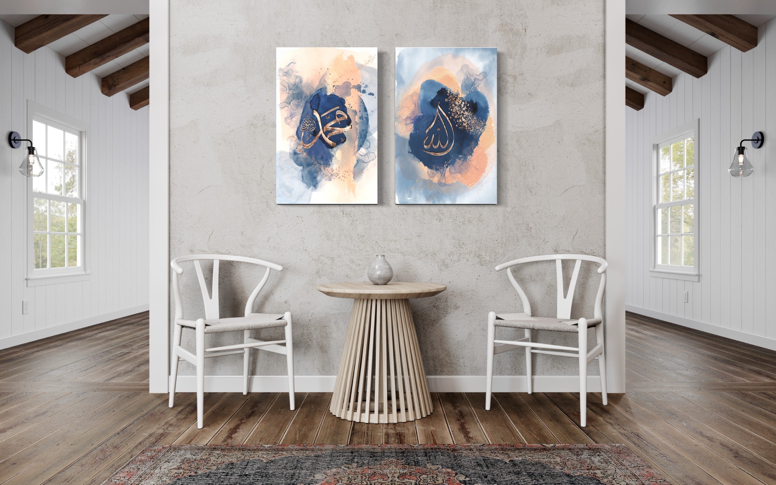 Muhammad (saw) “Blushing Blues” Islamic Art