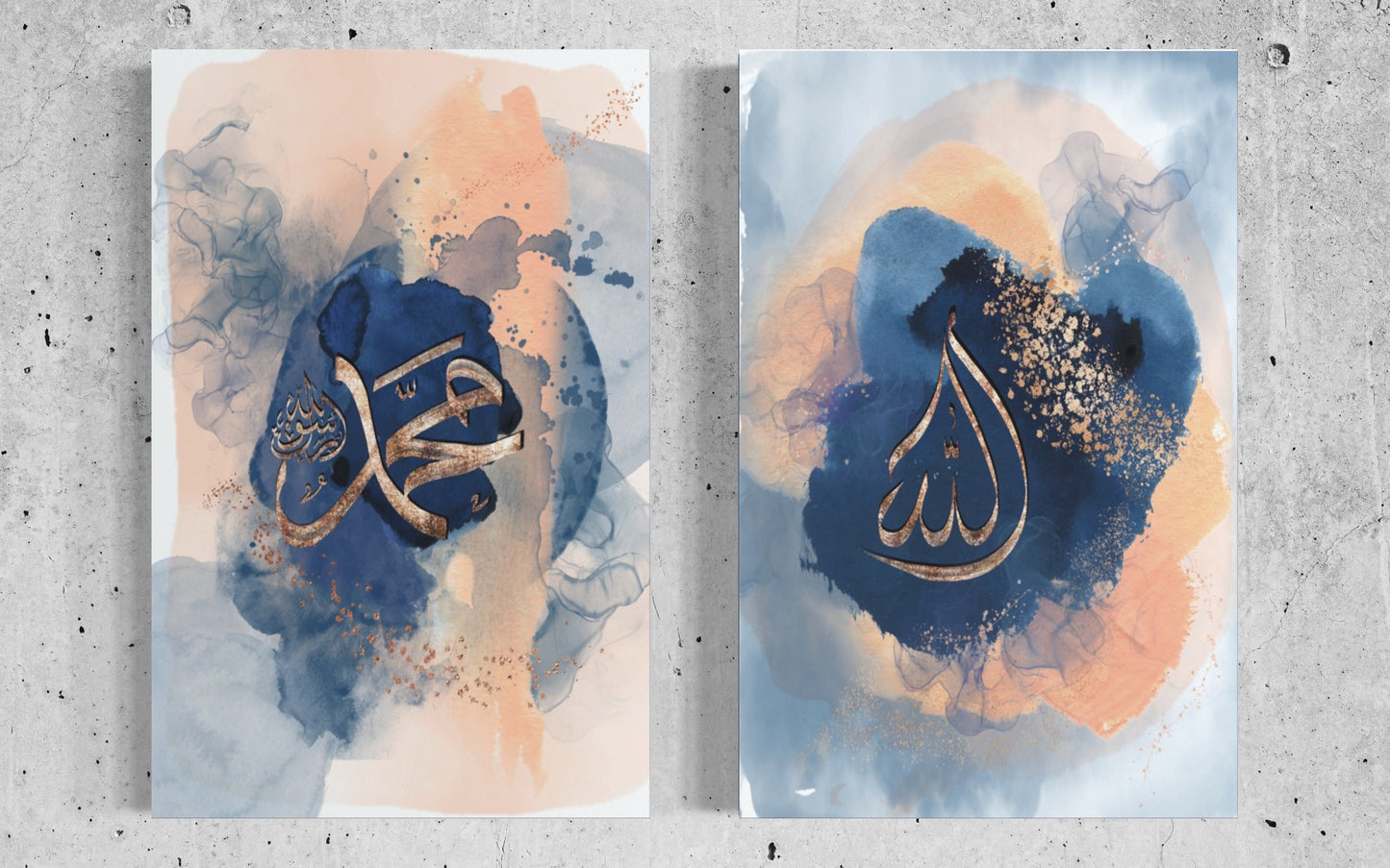 Muhammad (saw) “Blushing Blues” Islamic Art