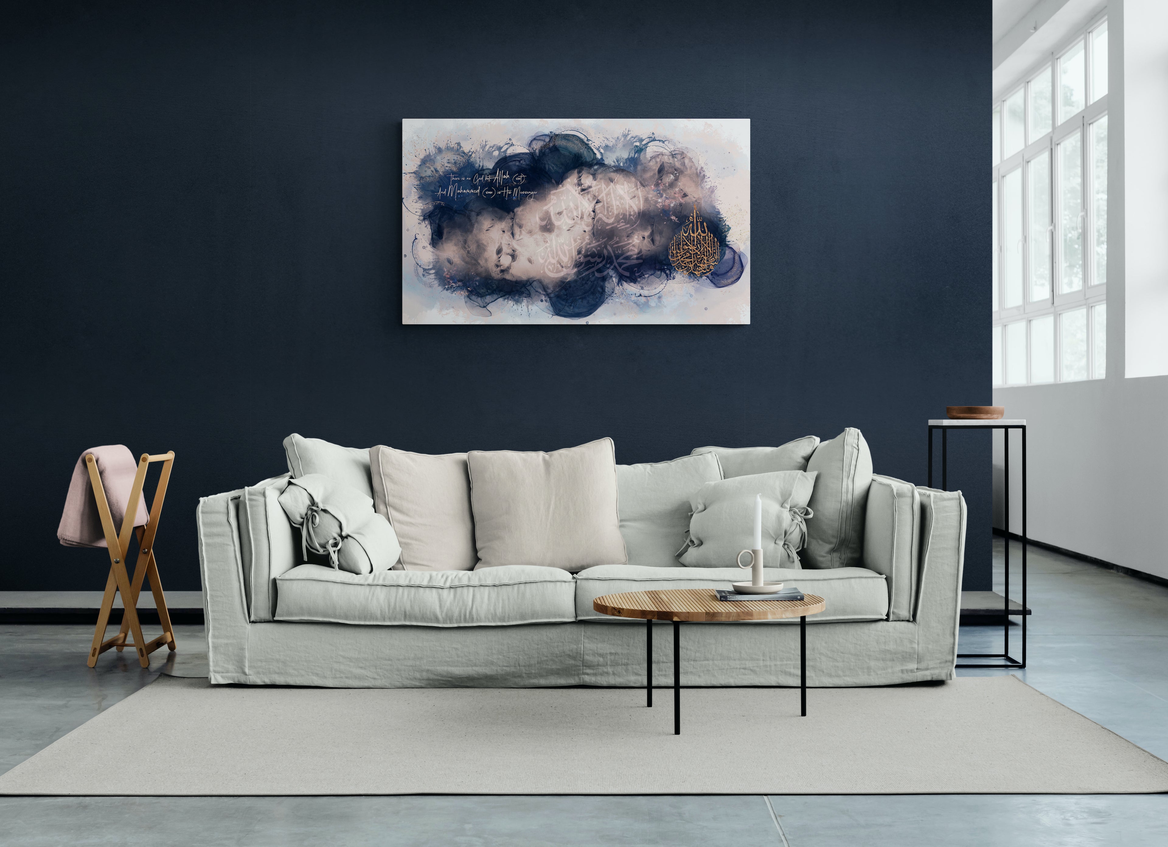 Shahada "Blushing Blues" Islamic Art