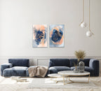 Allah “Blushing Blues” Islamic Art